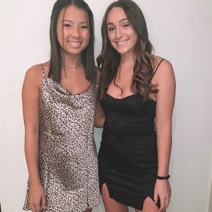 leopard betta vanore mini dress